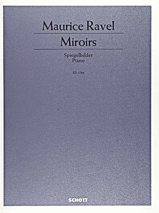 Book cover for Ravel Miroirs Cpt Pft - Use 12360