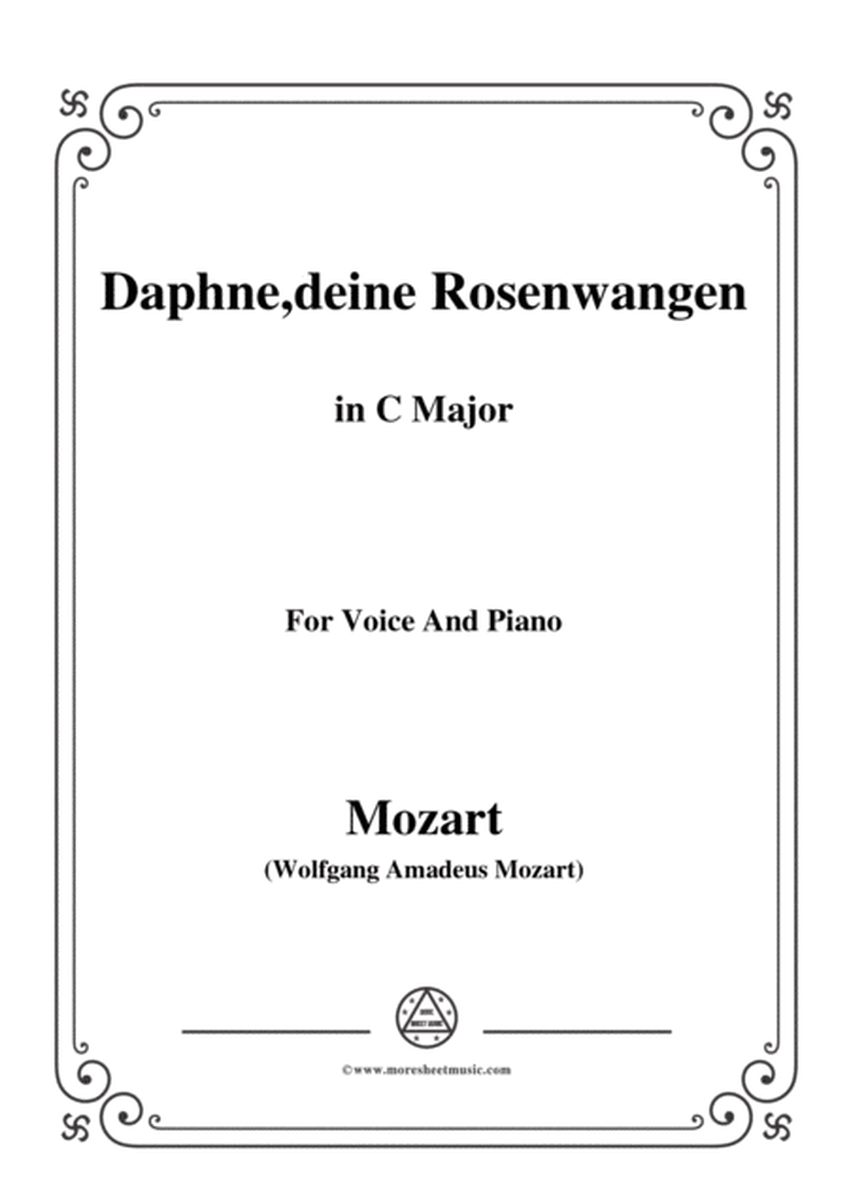 Mozart-Daphne,deine rosenwangen,in C Major,for Voice and Piano image number null