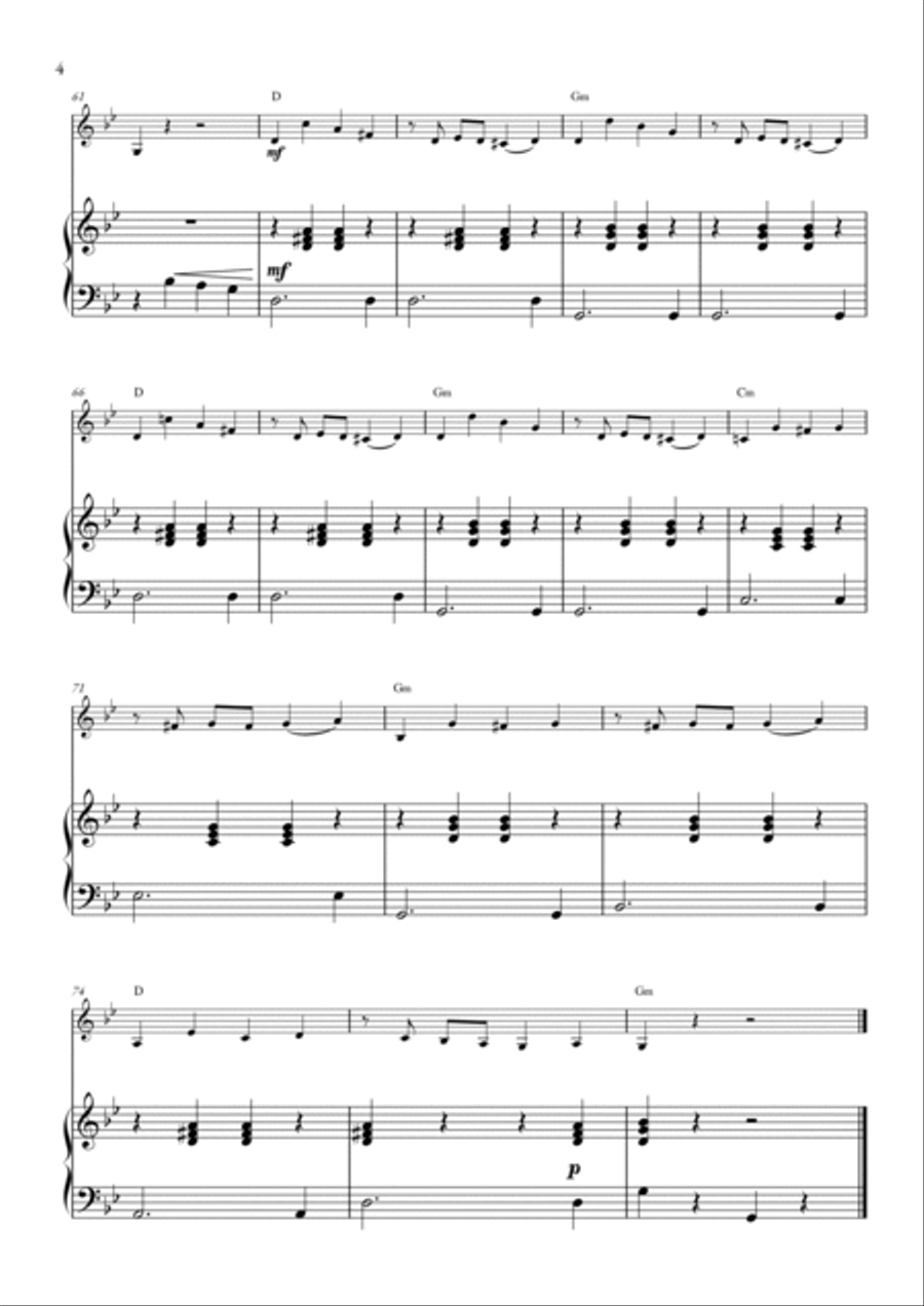 La Cumparsita Violin Solo scores gallery preview page 4