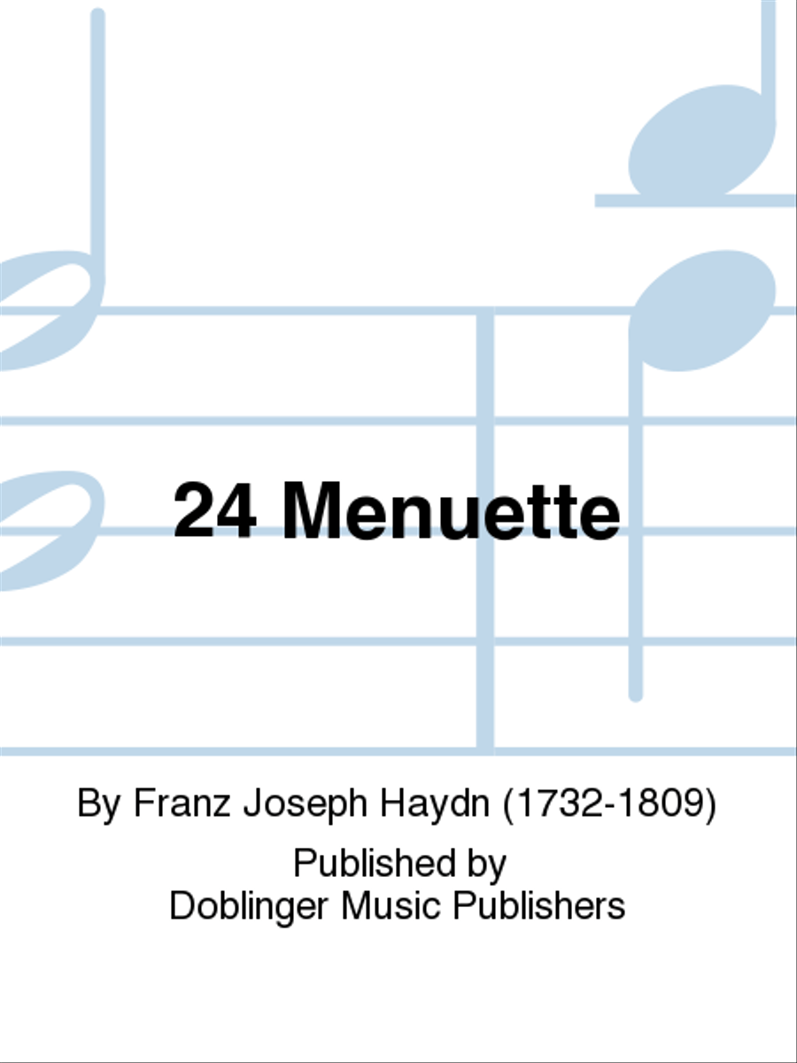24 Menuette Orchestra scores gallery preview page 1