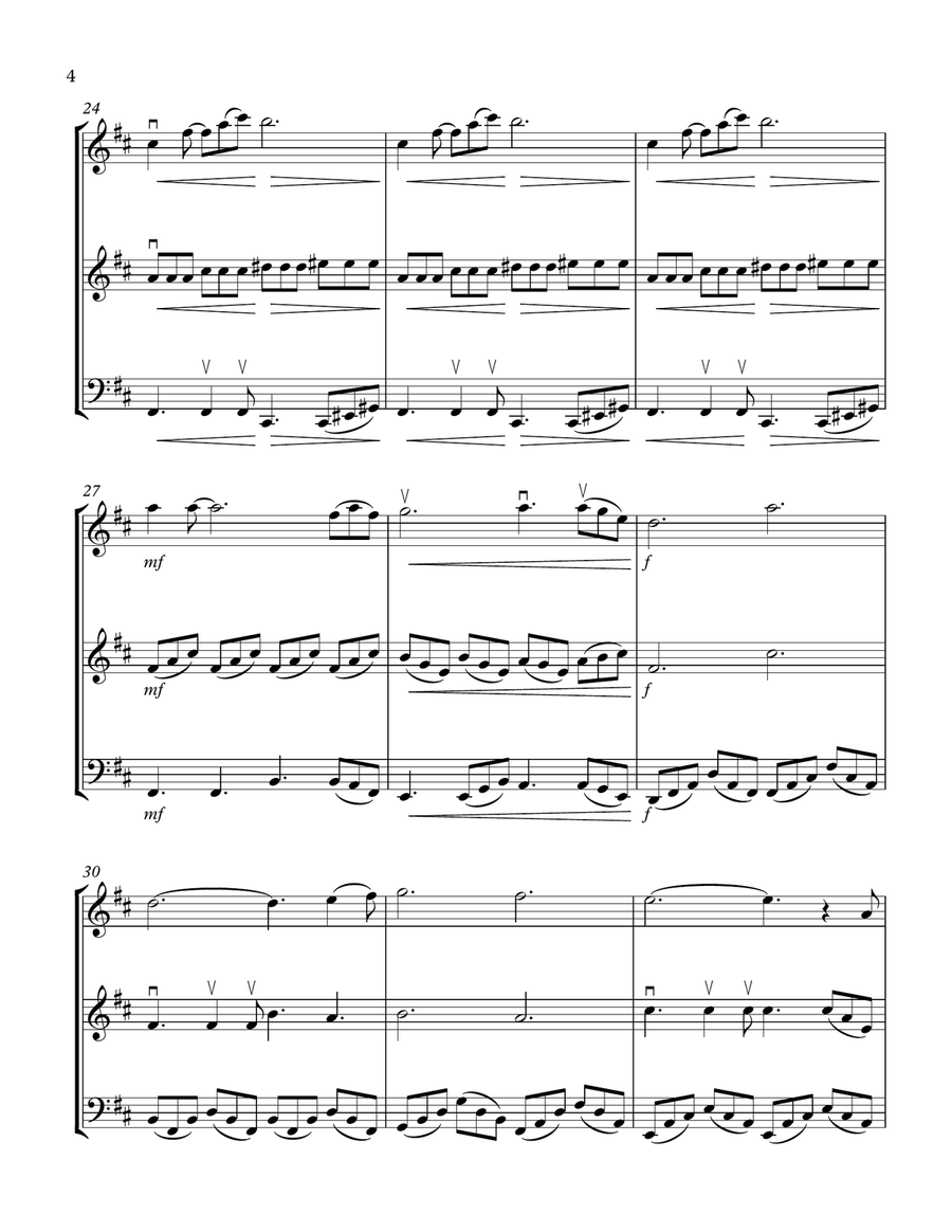 Can't Help Falling In Love String Trio scores gallery preview page 4