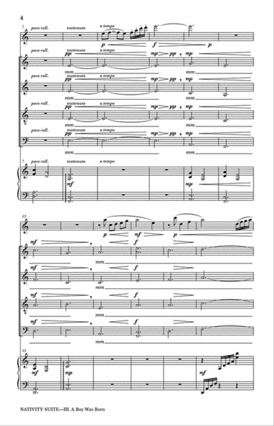 A Boy Was Born 4-Part scores gallery preview page 3
