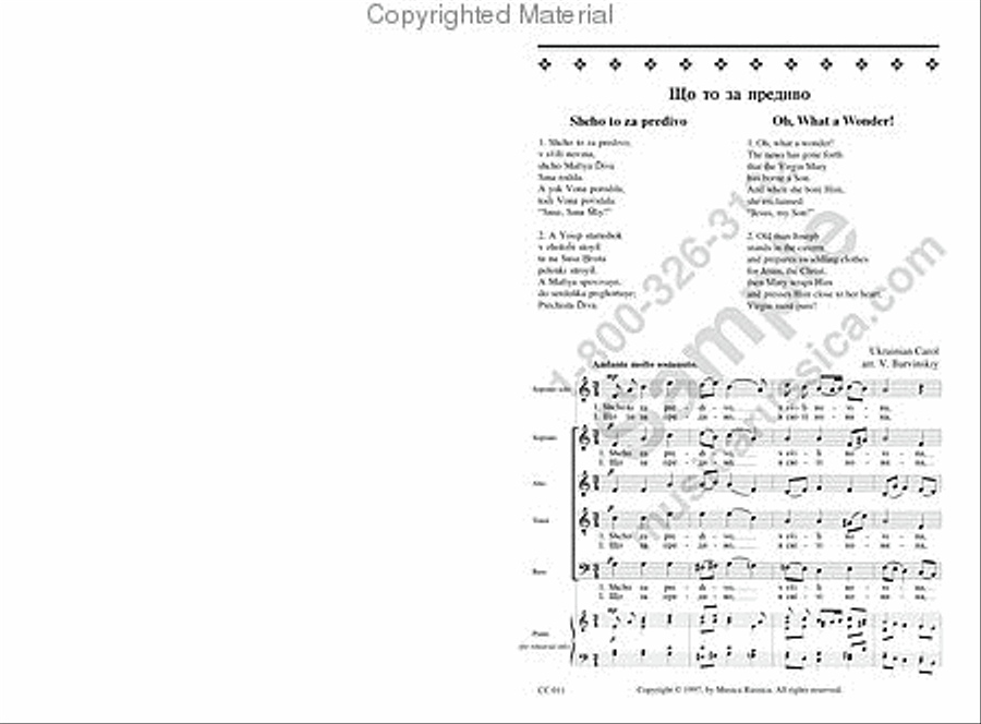 Oh, What a Wonder! 4-Part scores gallery preview page 2