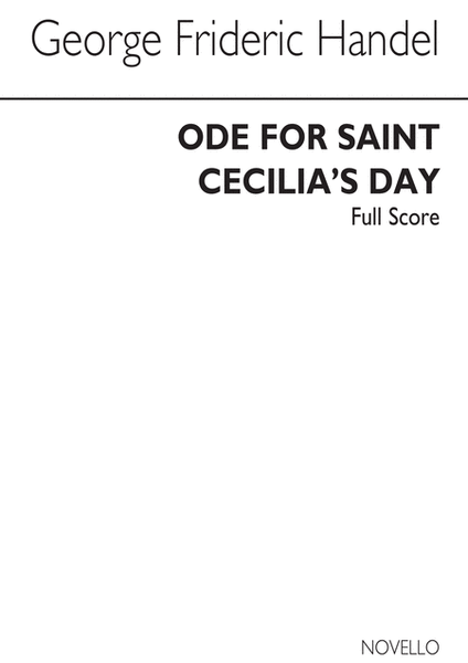 Ode For Saint Cecilia's Day (Full Score)