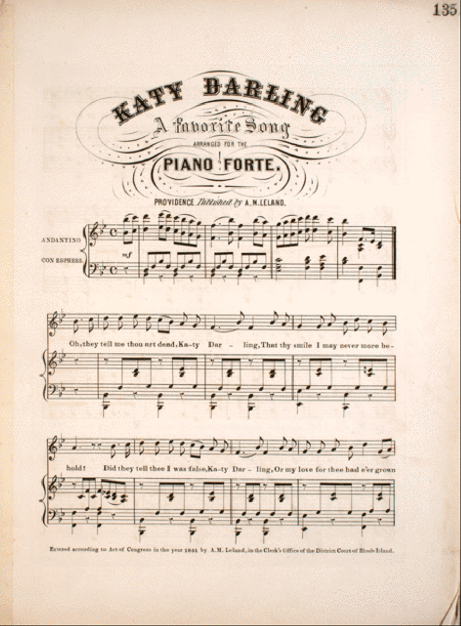 Katy Darling. A Favorite Song Voice scores gallery preview page 1
