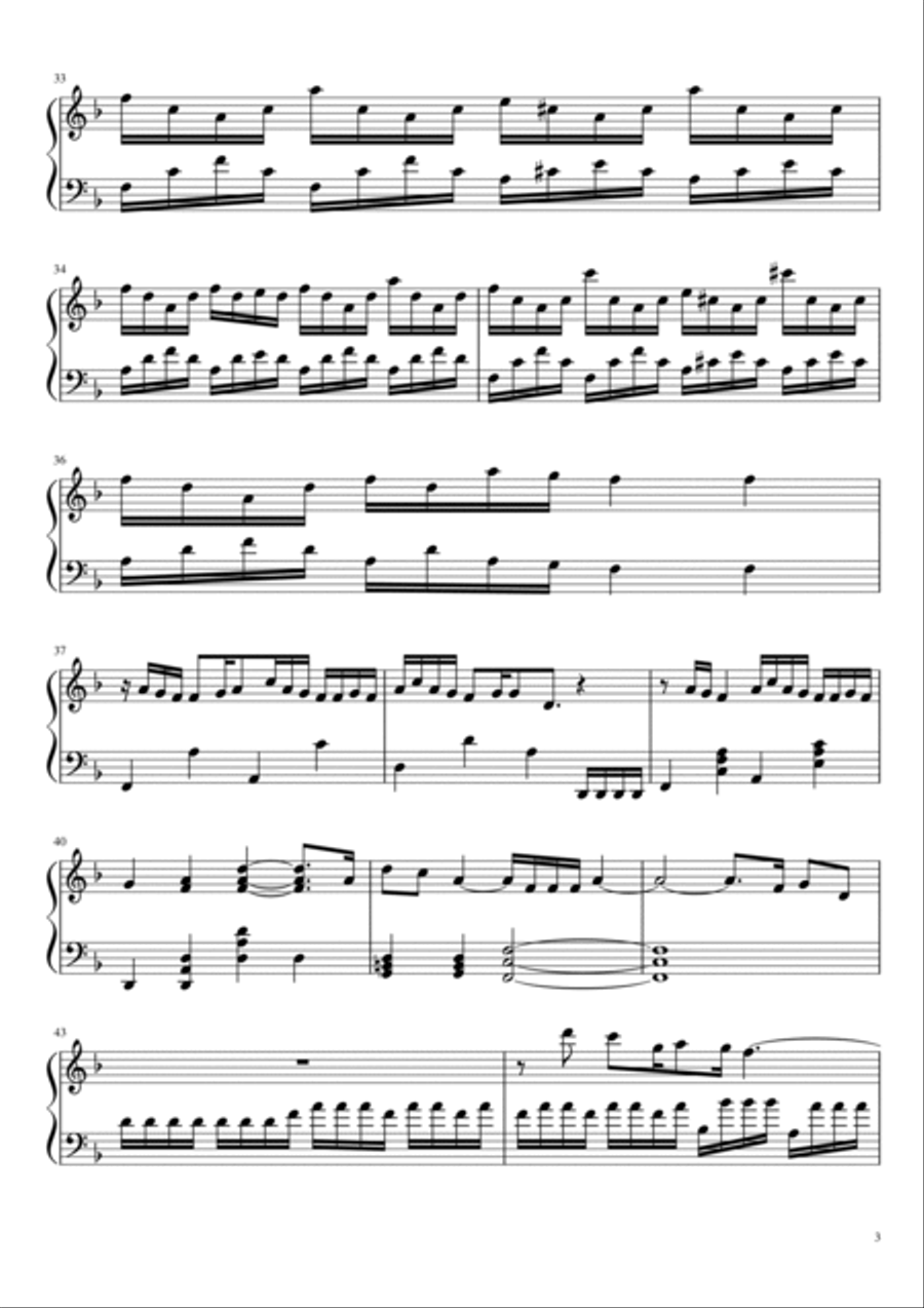 Breezeblocks Piano Solo scores gallery preview page 3