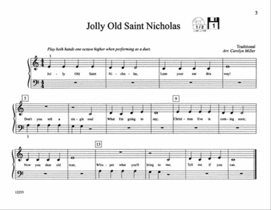 Teaching Little Fingers to Play Christmas Carols Piano Method scores gallery preview page 4