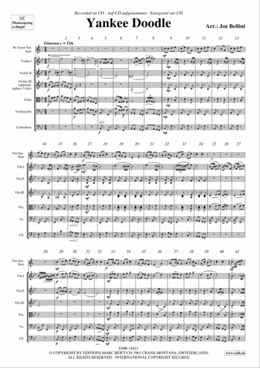 Yankee Doodle String Orchestra scores gallery preview page 3