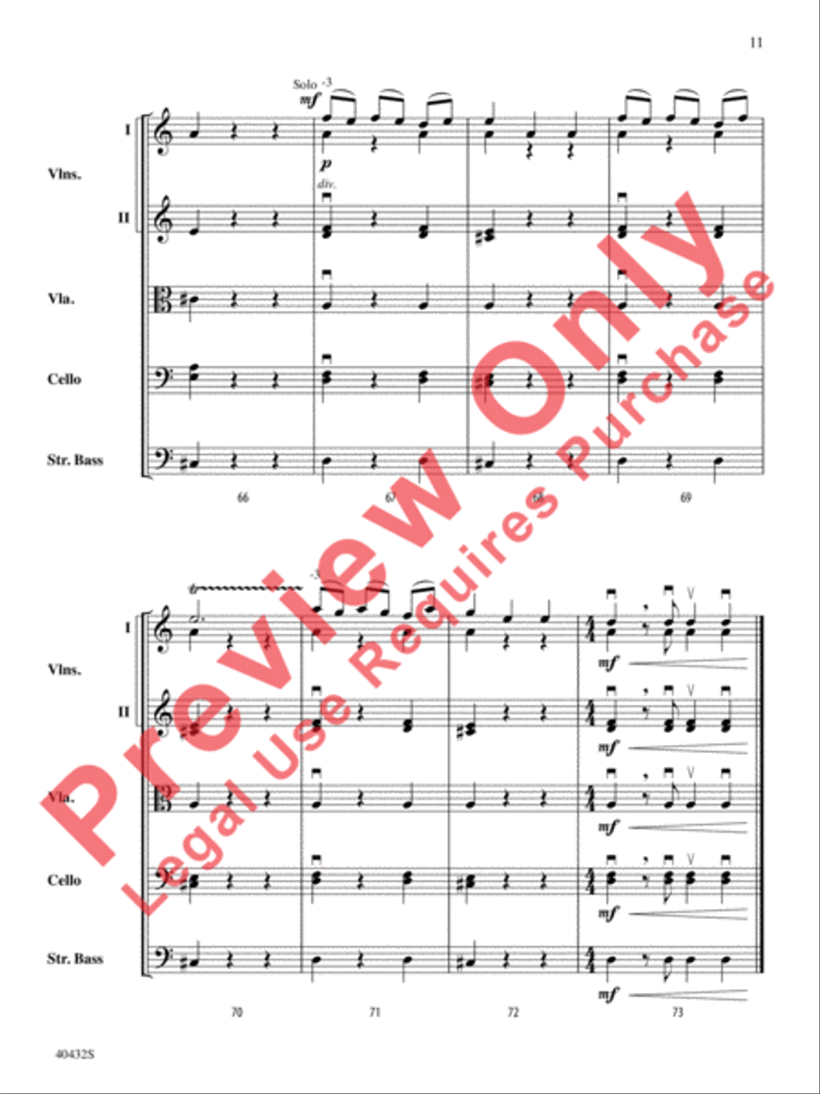A Very Respectable Hobbit (from The Hobbit: An Unexpected Journey) String Orchestra scores gallery preview page 24
