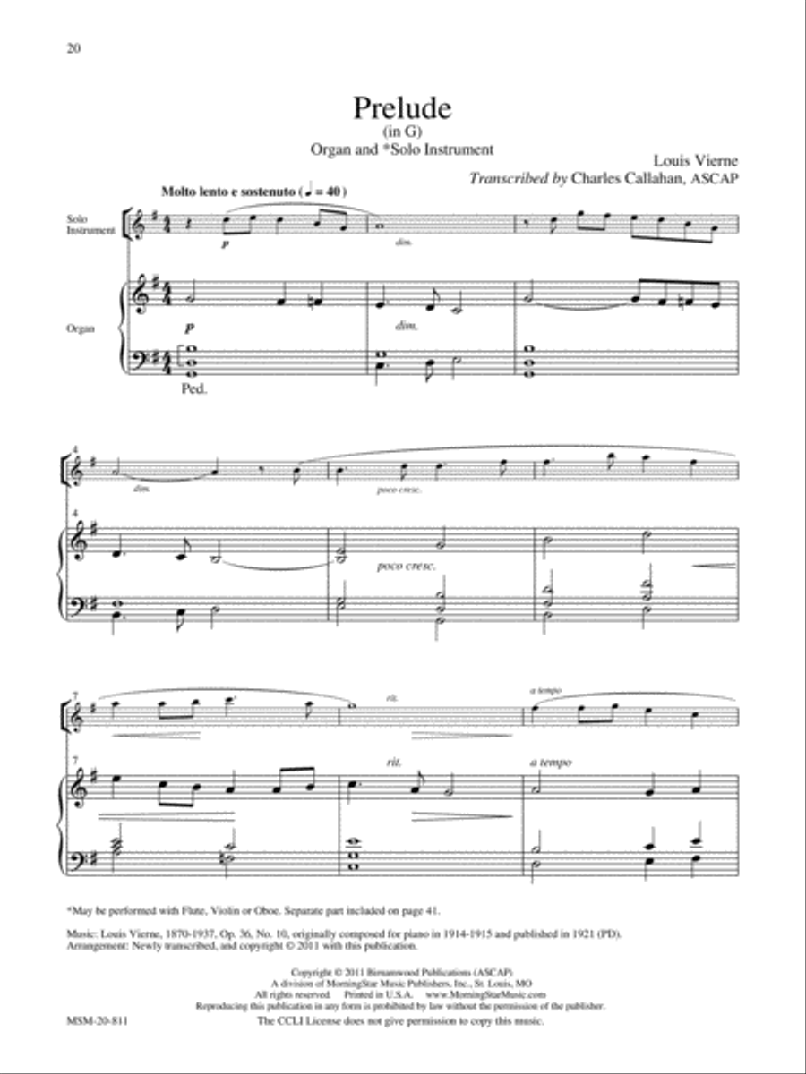 Organ Plus! Five Pieces for Organ + 1 or 2 Instruments, Volume 2 image number null