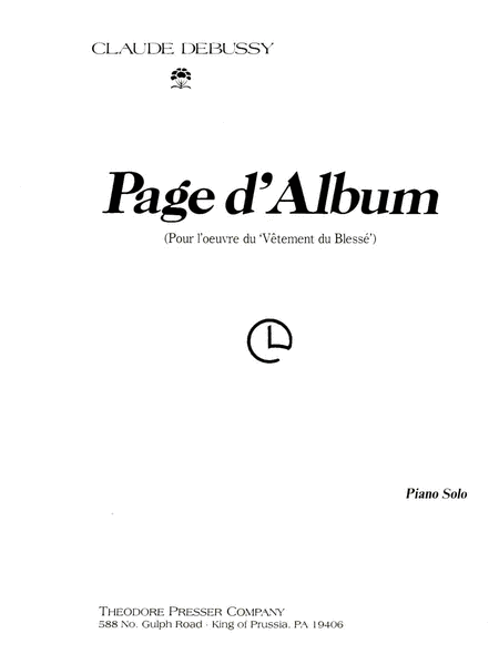 Claude Debussy : Page D