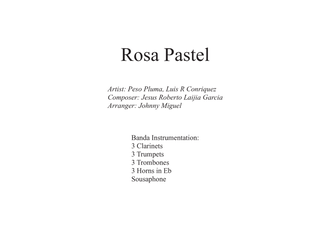 Book cover for Rosa Pastel