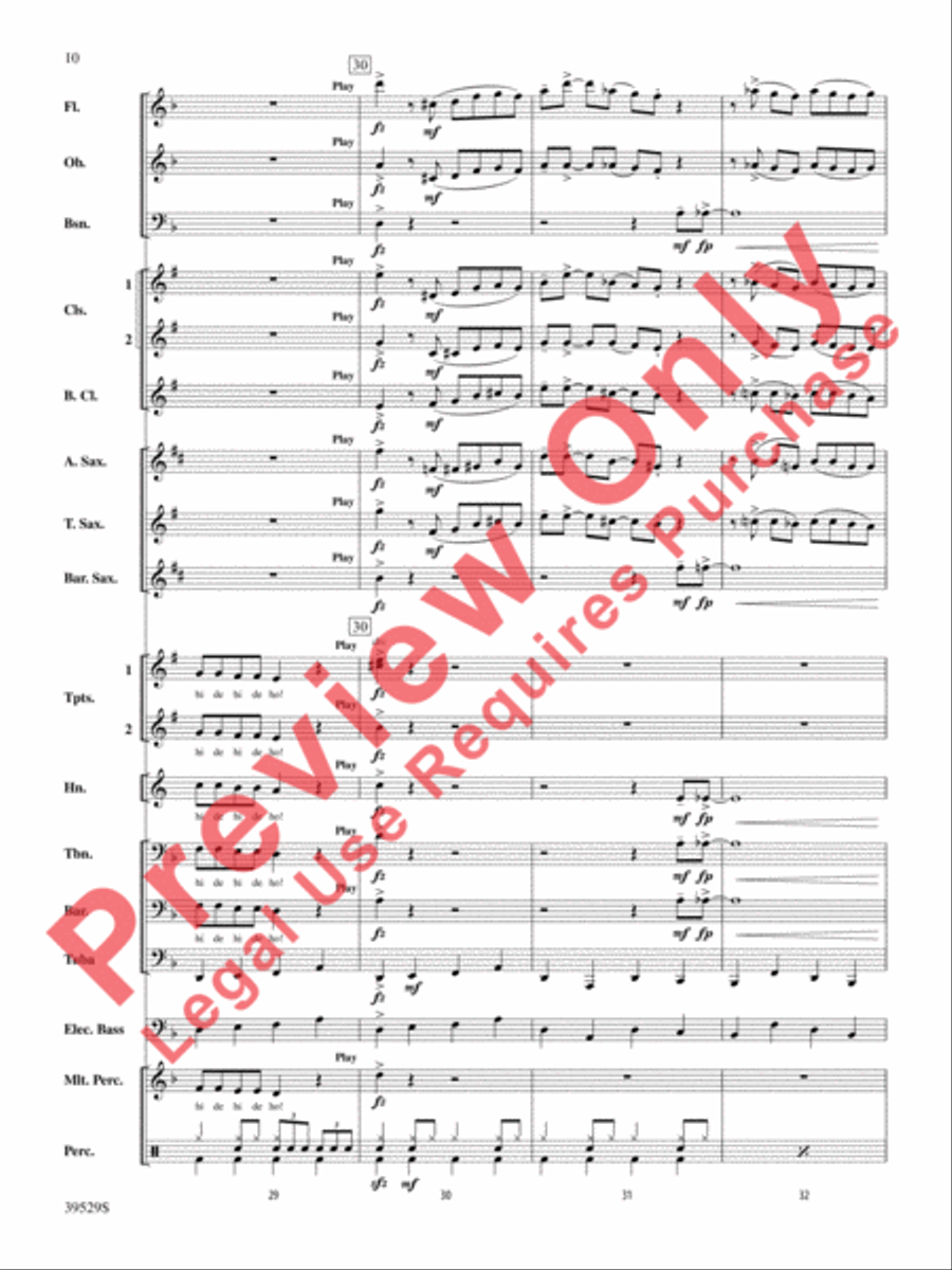 Minnie the Moocher Minnie the Moocher Concert Band scores gallery preview page 11
