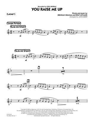 Book cover for You Raise Me Up - Bb Clarinet 2