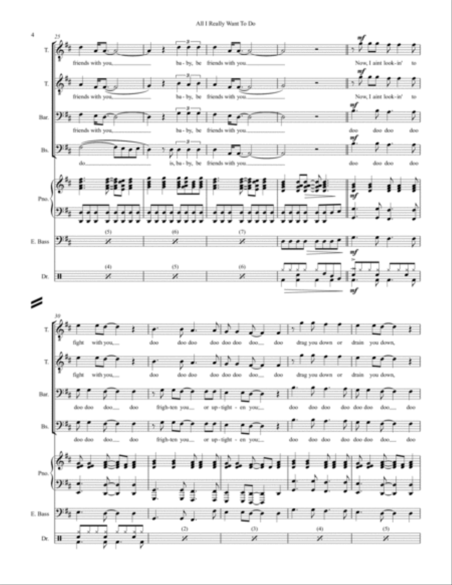 All I Really Want To Do Small Ensemble scores gallery preview page 4