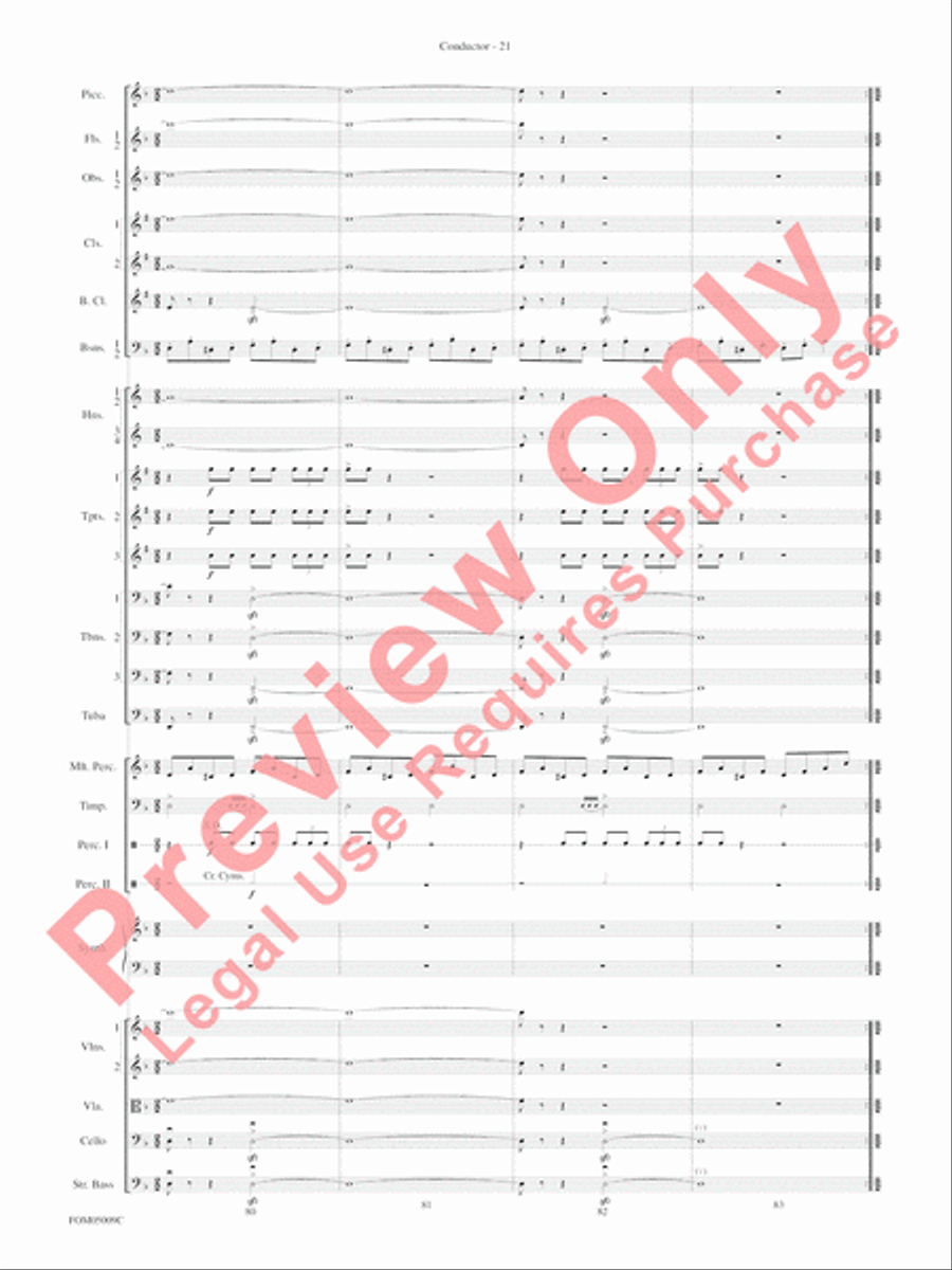 Concert Suite from Star Wars: Episode III Revenge of the Sith Full Orchestra scores gallery preview page 24