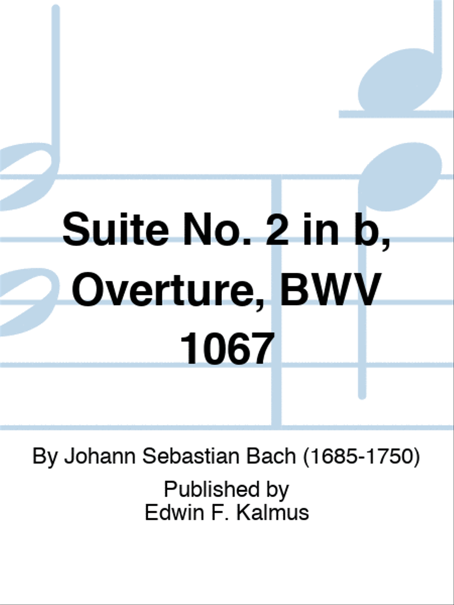 Suite No. 2 in b, Overture, BWV 1067 Set of Parts scores gallery preview page 1