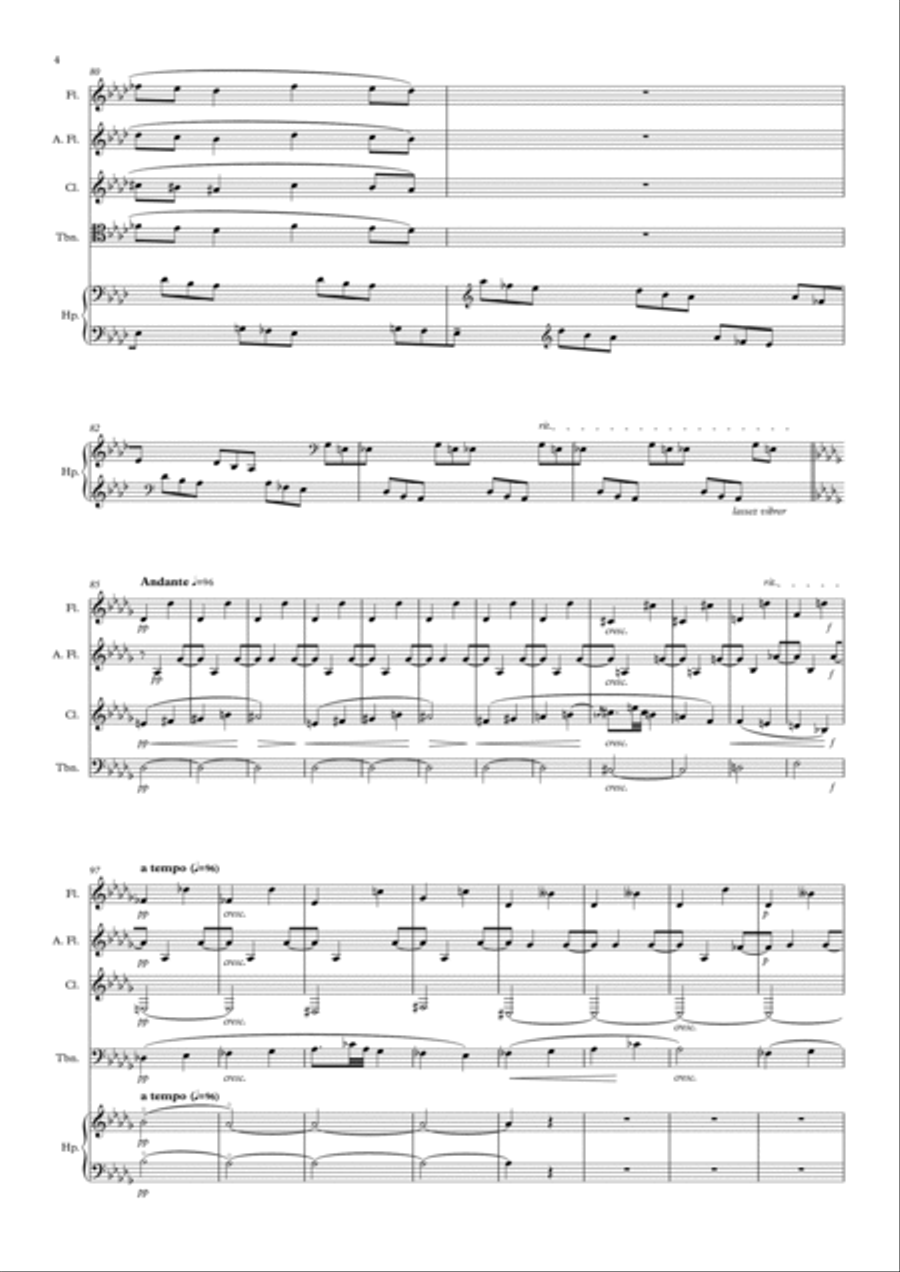 In the mists (V mlhách) Small Ensemble scores gallery preview page 4