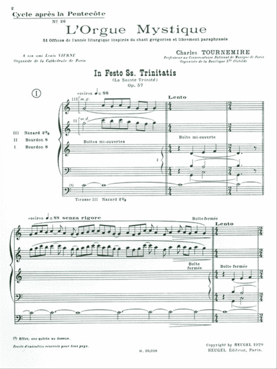 L'orgue Mystique Vol.26: In Festo Ss. Trinitatis (organ)