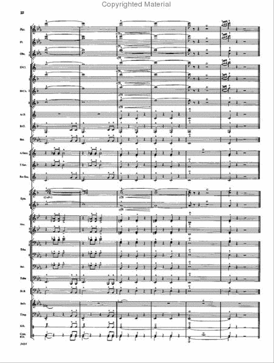 The Americans Concert Band scores gallery preview page 21