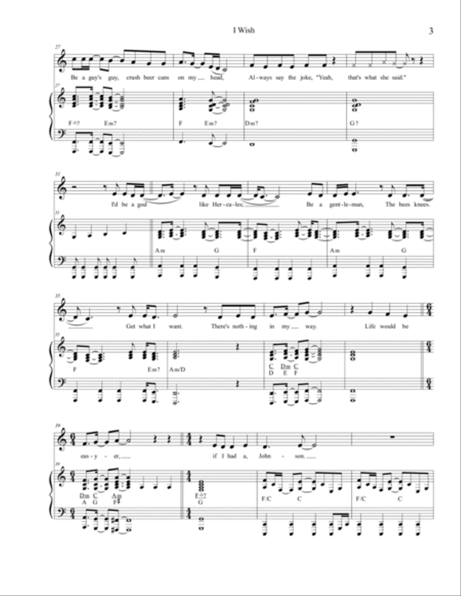 I Wish Voice scores gallery preview page 3