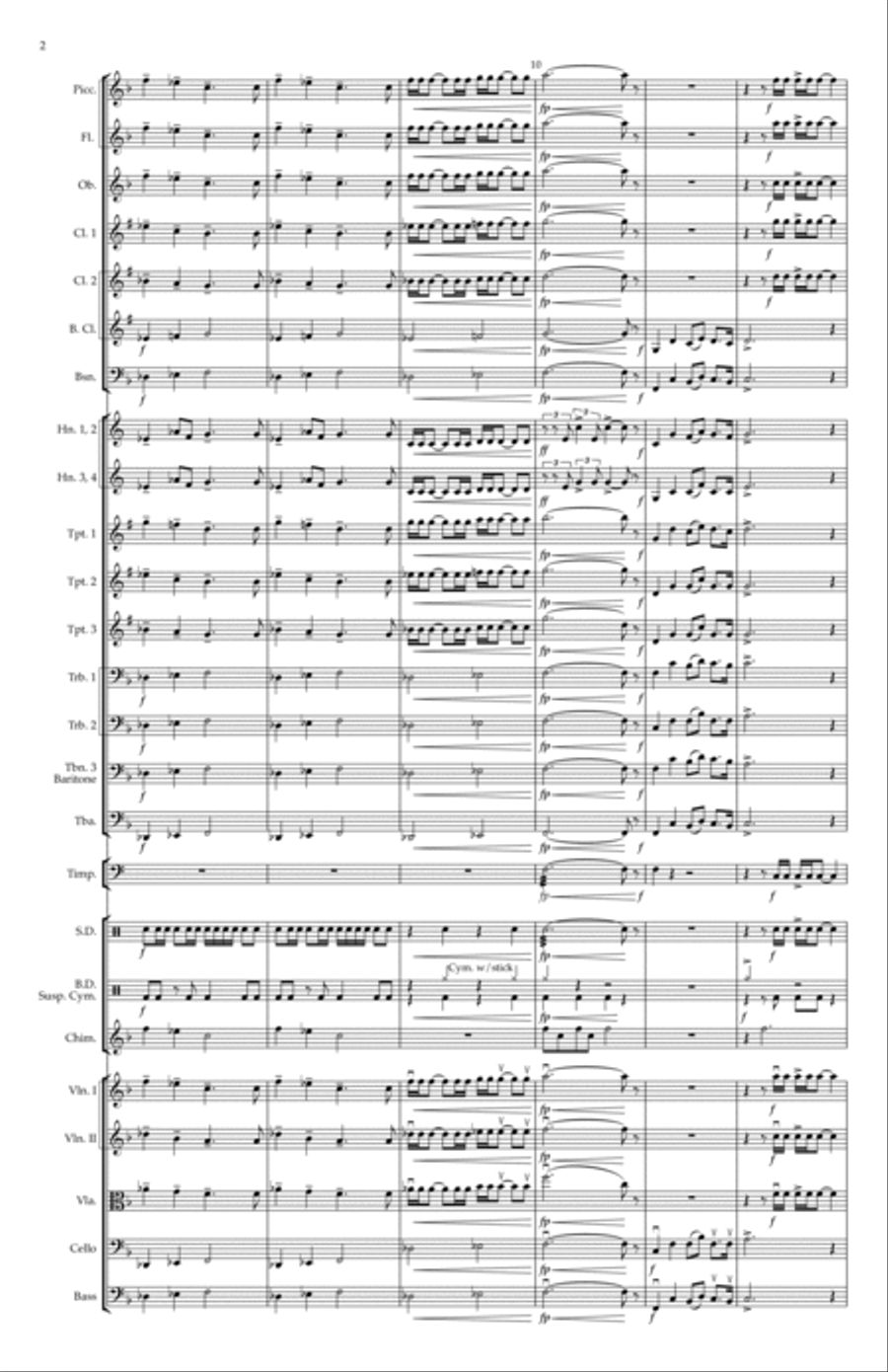 Our Plea for Peace Full Orchestra scores gallery preview page 2