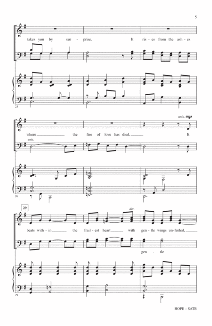 Hope Hope 4-Part scores gallery preview page 4