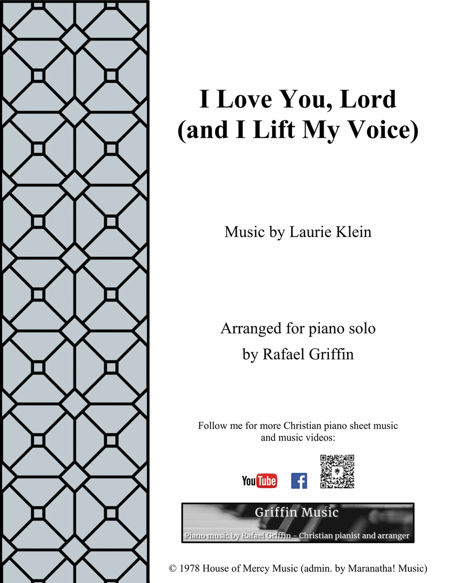 I Love You, Lord (and I Lift My Voice) Piano Solo scores gallery preview page 1