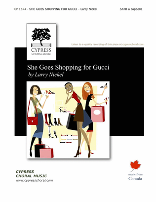 Book cover for She Goes Shopping for Gucci