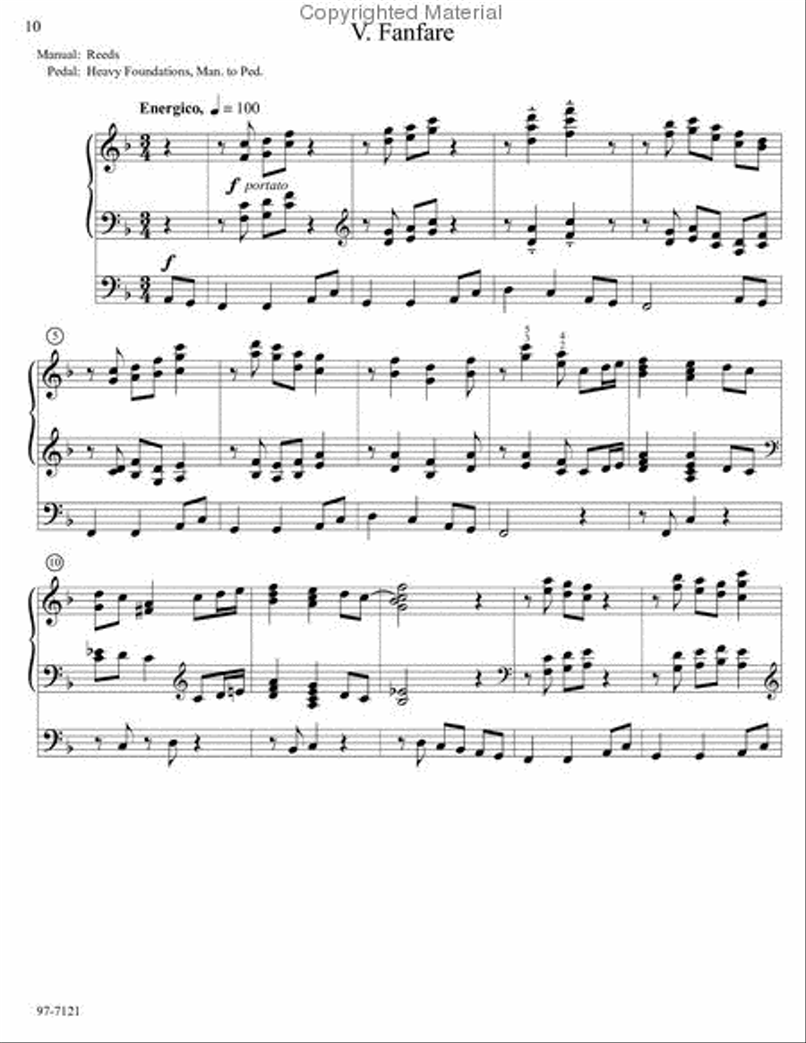 Partita on Nettleton Organ scores gallery preview page 6