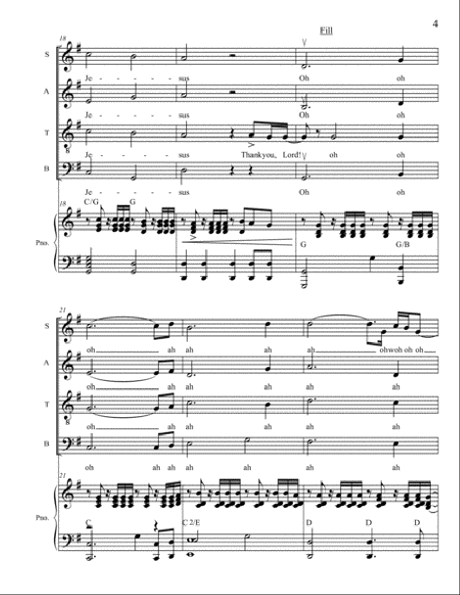 Cast Your Cares On Him 4-Part scores gallery preview page 4