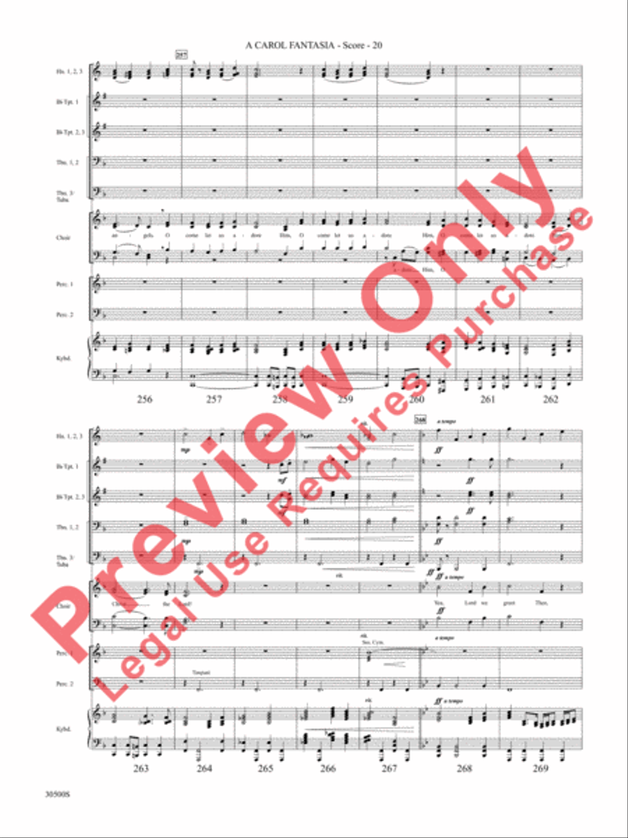 A Carol Fantasia A Carol Fantasia Choir scores gallery preview page 21