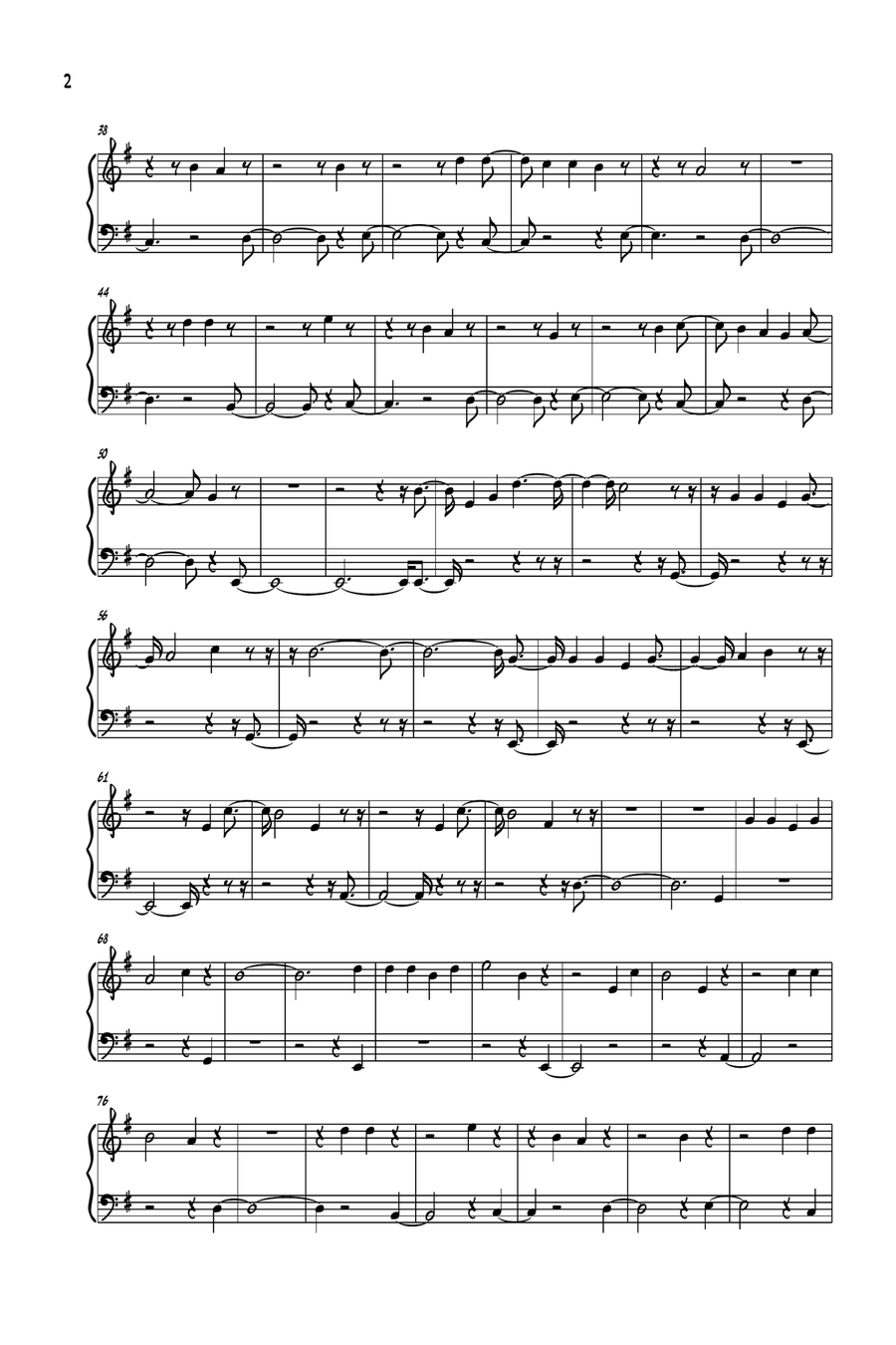 Hosanna Piano Solo scores gallery preview page 2