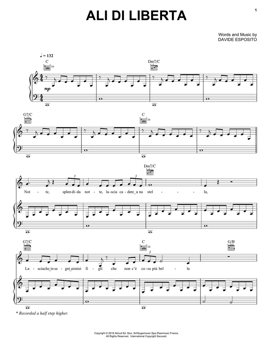 Ali di Liberta Voice scores gallery preview page 1