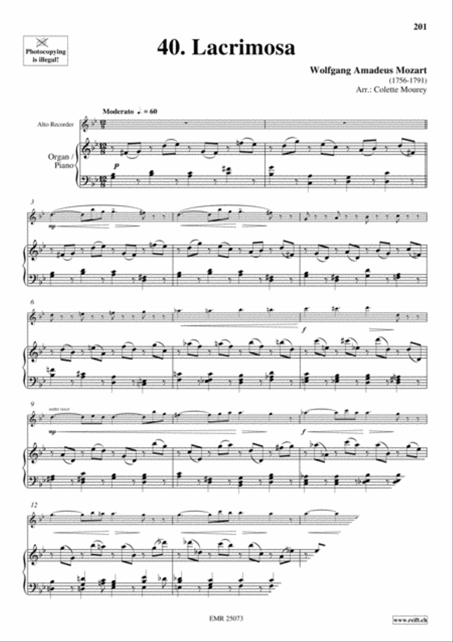 40 Greatest Classic Hits Vol. 4 Alto Recorder scores gallery preview page 12