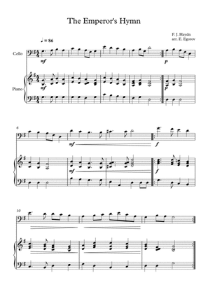 The Emperor's Hymn, Franz Joseph Haydn, For Cello & Piano