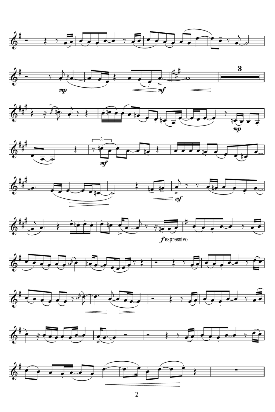 Licence To Kill Clarinet Solo scores gallery preview page 2