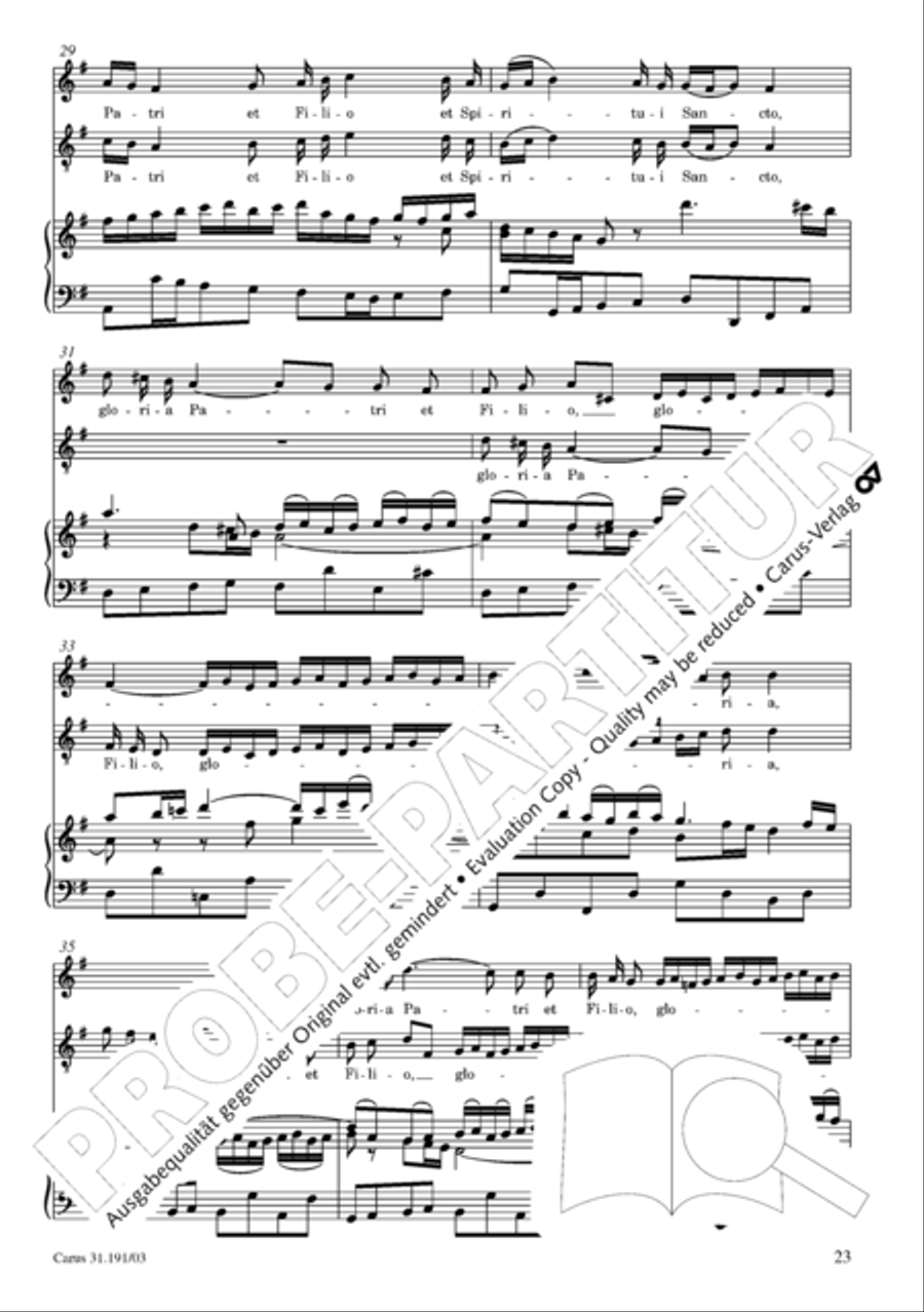 Gloria in excelsis Deo SSATB scores gallery preview page 24