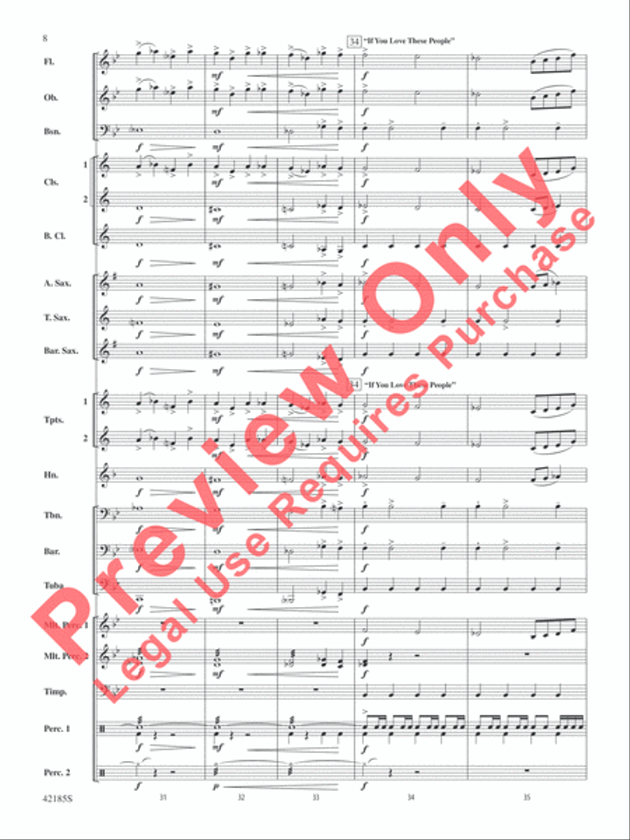 Man of Steel, Selections from Concert Band scores gallery preview page 9