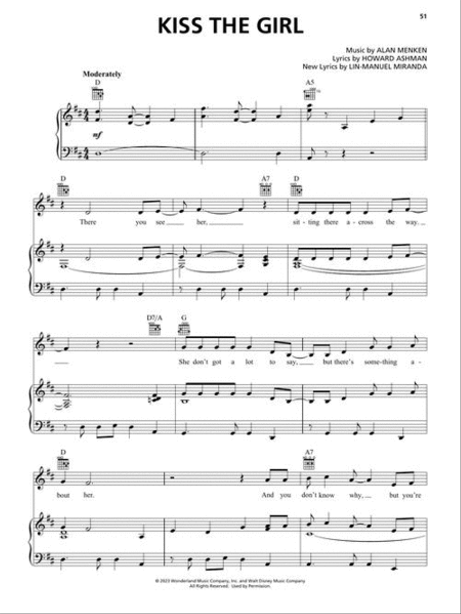 The Little Mermaid The Little Mermaid Piano, Vocal, Guitar scores gallery preview page 7