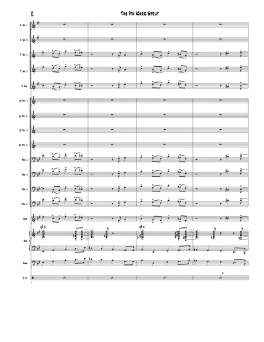 The 9th Ward Strut Jazz Ensemble scores gallery preview page 2