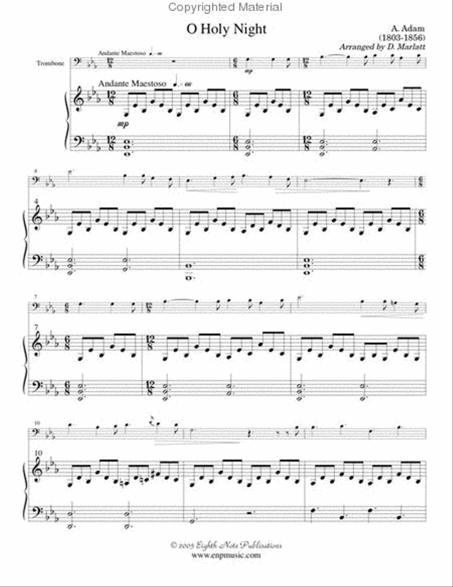 O Holy Night Small Ensemble scores gallery preview page 2