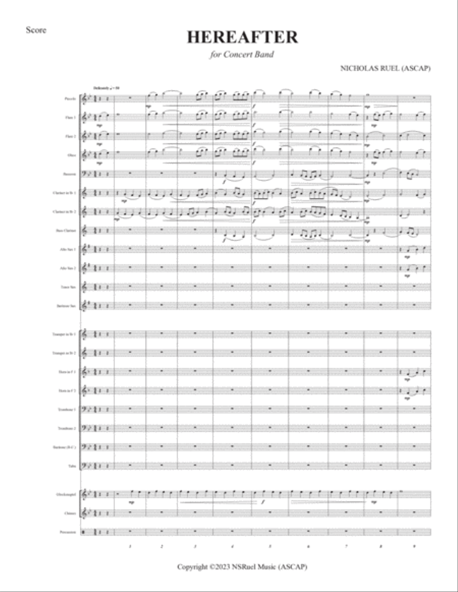 Hereafter - Concert Band Concert Band scores gallery preview page 3