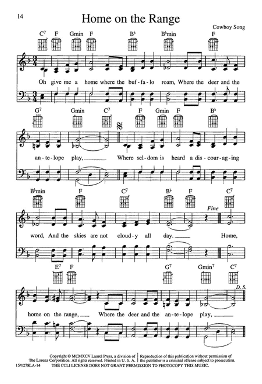 Little Big Note Songbook - Secular Edition 4-Part scores gallery preview page 14