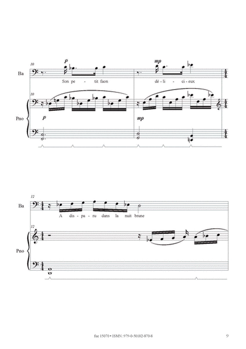 Quatre Melodies op. 61 n 4: La biche