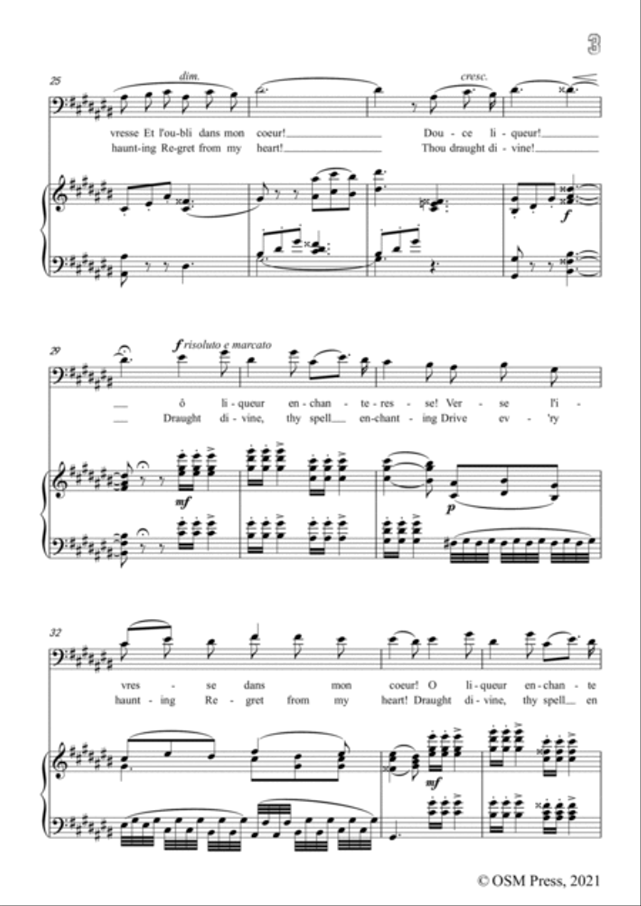 A. Thomas-O vin,dissipe le tristesse,in C sharp Major,from Hamlet,for Voice and Piano Voice Solo scores gallery preview page 5