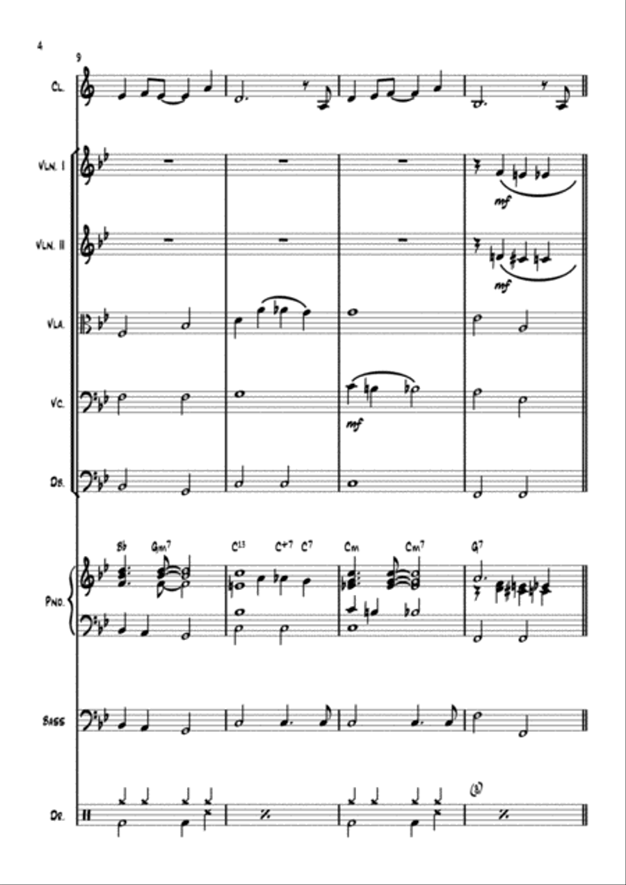 Stranger On The Shore String Orchestra scores gallery preview page 4