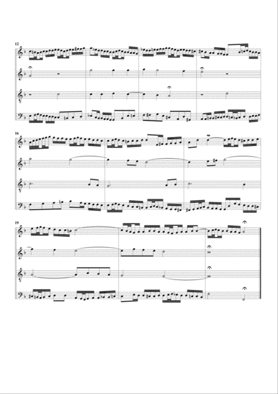 O Lamm Gottes, unschuldig, BWV 618 from Orgelbuechlein (arrangement for 4 recorders) Recorder scores gallery preview page 2