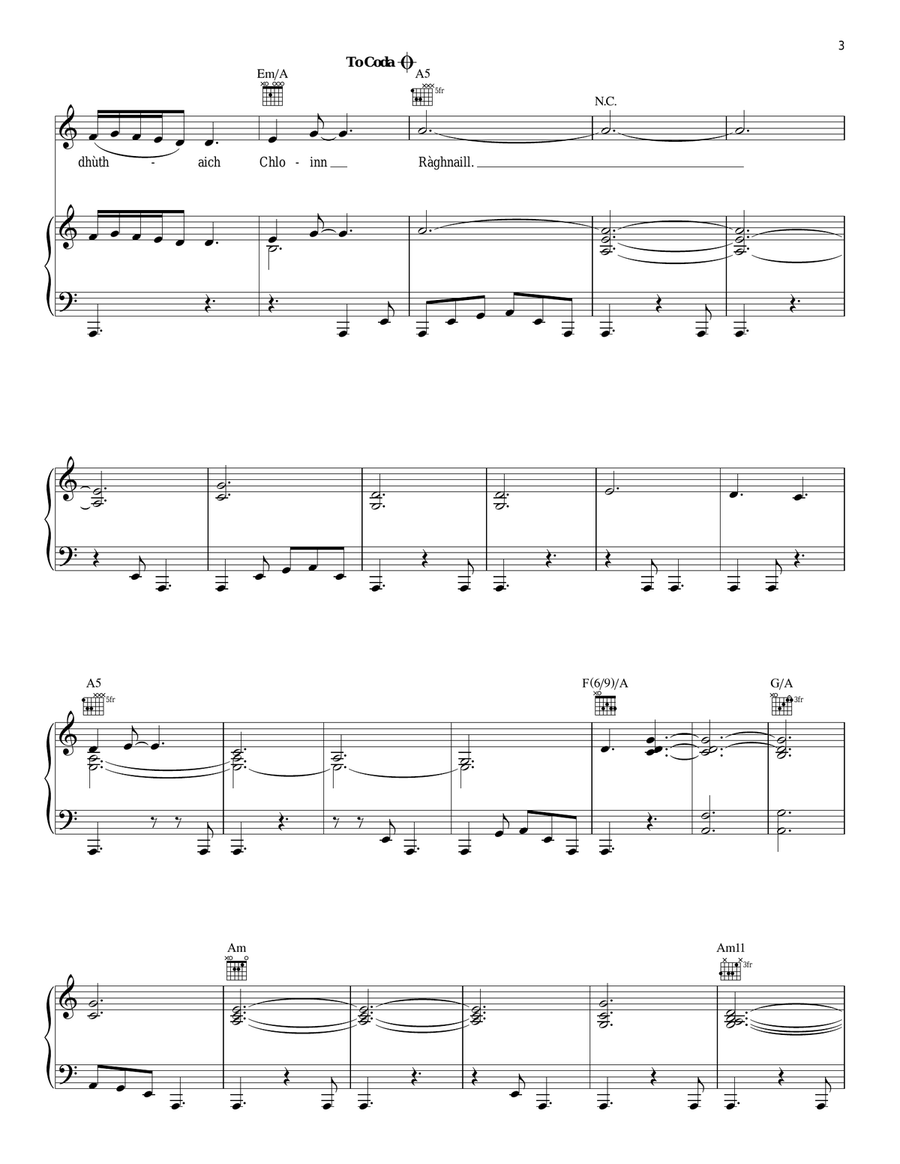 Moch Sa Mhadainn (from Outlander) SA scores gallery preview page 3