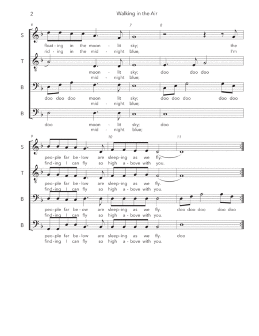 Walking In The Air Walking In The Air 4-Part scores gallery preview page 2